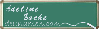 Adeline Boche Visitenkarte